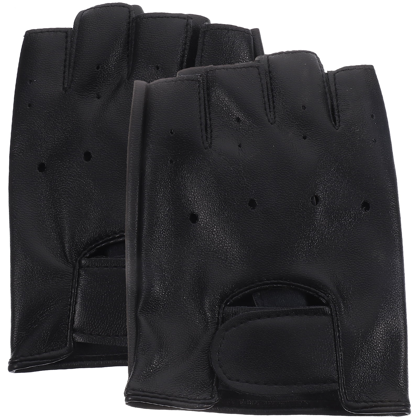 SENSETH Kids Leather Fingerless Gloves for Outdoor Sports Pair