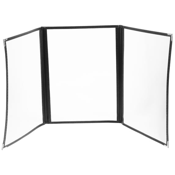 SENSETH Transparent Menu Cover for A4 Paper, Restaurant Book Folder