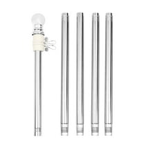 SENSETH Wall Mount Flagpole Kit Professional Flag Pole for House Garden Yard