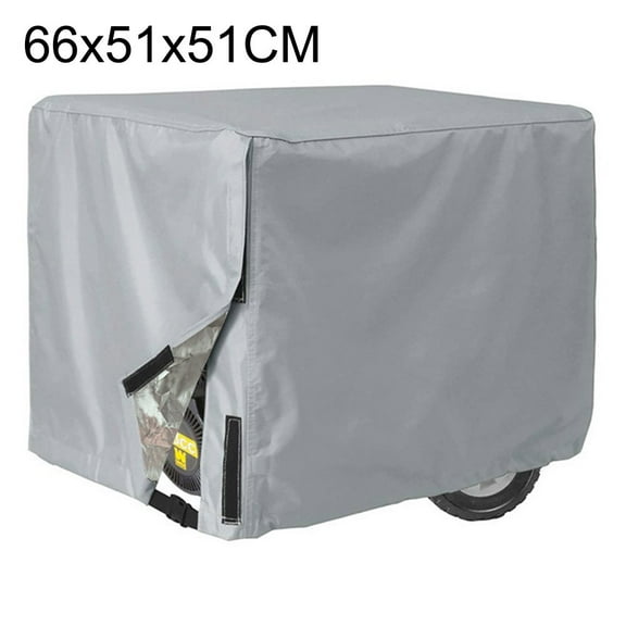 SENSHENGXIN 4 Sizes Generator Cover Windproof Protective Cover Waterproof Oxford Cloth Multipurpose Cover Engine Hood Protection Gray 66*51*51cm