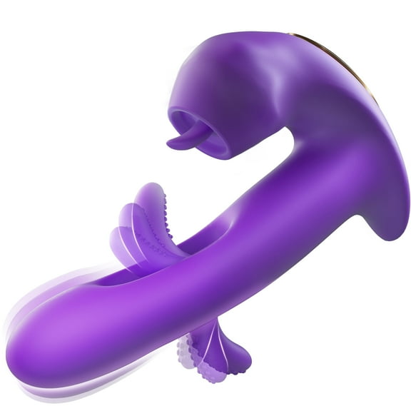 SENSIVO G Spot Vibrator Adult Toys for Women, Rose Sex Toy Thrusting Dildo Vibrators with 7 Kissing Patterns, 7 Vibrations & 10 Flapping Patterns, Vibrator and Adult Sex Toys for Women