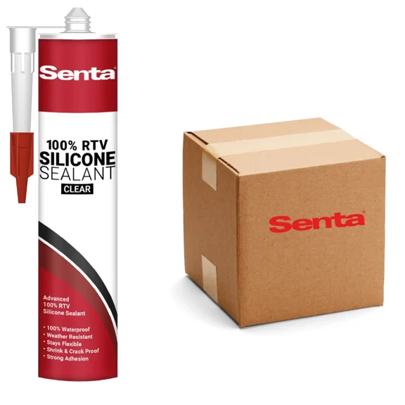 SENTA 100% RTV Silicone Sealant - Clear-CASE 24 PCS