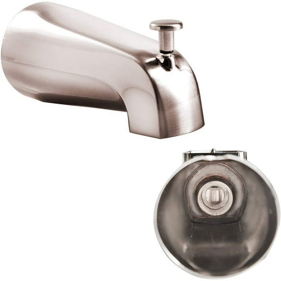Sento Zinc Alloy Satin NIckel Universal Bathroom Tub Spout Fauchet