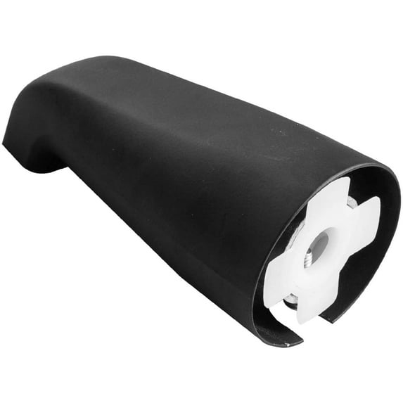 SENTO Slip-On Black Universal Heavy-Duty Metal Bathroom Tub Spout, 4", 1/2" Copper Pipe