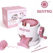 SENTRO 22 Needle Knitting Machine   Smart Rotating Circular Knitting Loom & DIY Weaving Kit for Kids & Adults, Ideal for Socks, Hats, Scarves & Crafts