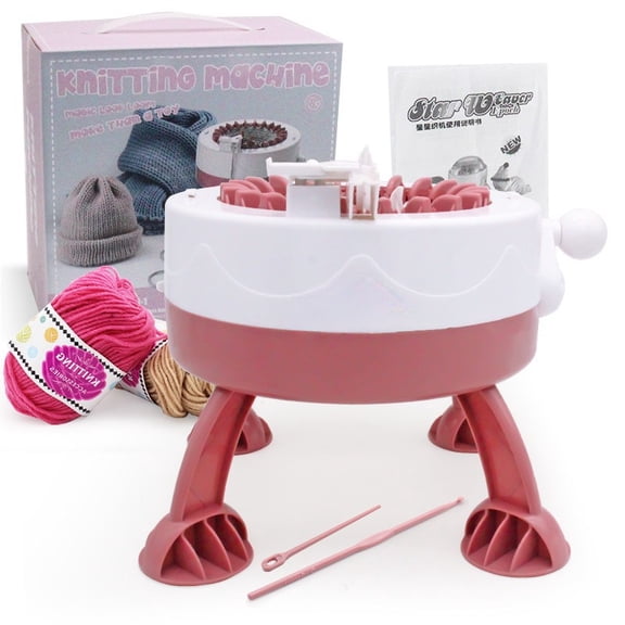 SENTRO 22 Needle Manual Yarn Knitting Machine, DIY Knitting Tool for Scarf Hat Socks, Portable Knitting Supplies for Adults with English Manual