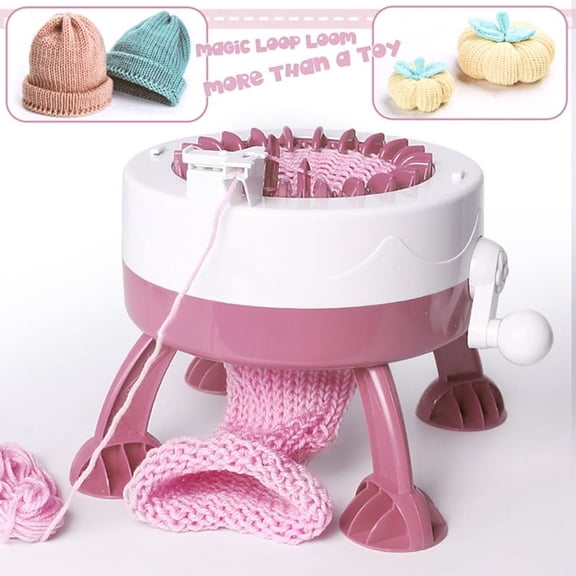 SENTRO 22 Needles Rotating Double Circular Knitting Machine Kit, Manual Hand Knit Loom for DIY Scarves, Hats, Sweaters & Socks, Craft Weaving Tool for Knitting Enthusiasts Beginners