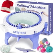 SENTRO 48-Needle Knitting Machine with Row Counter, Circular Loom for DIY Hats, Scarves, Socks Craft
