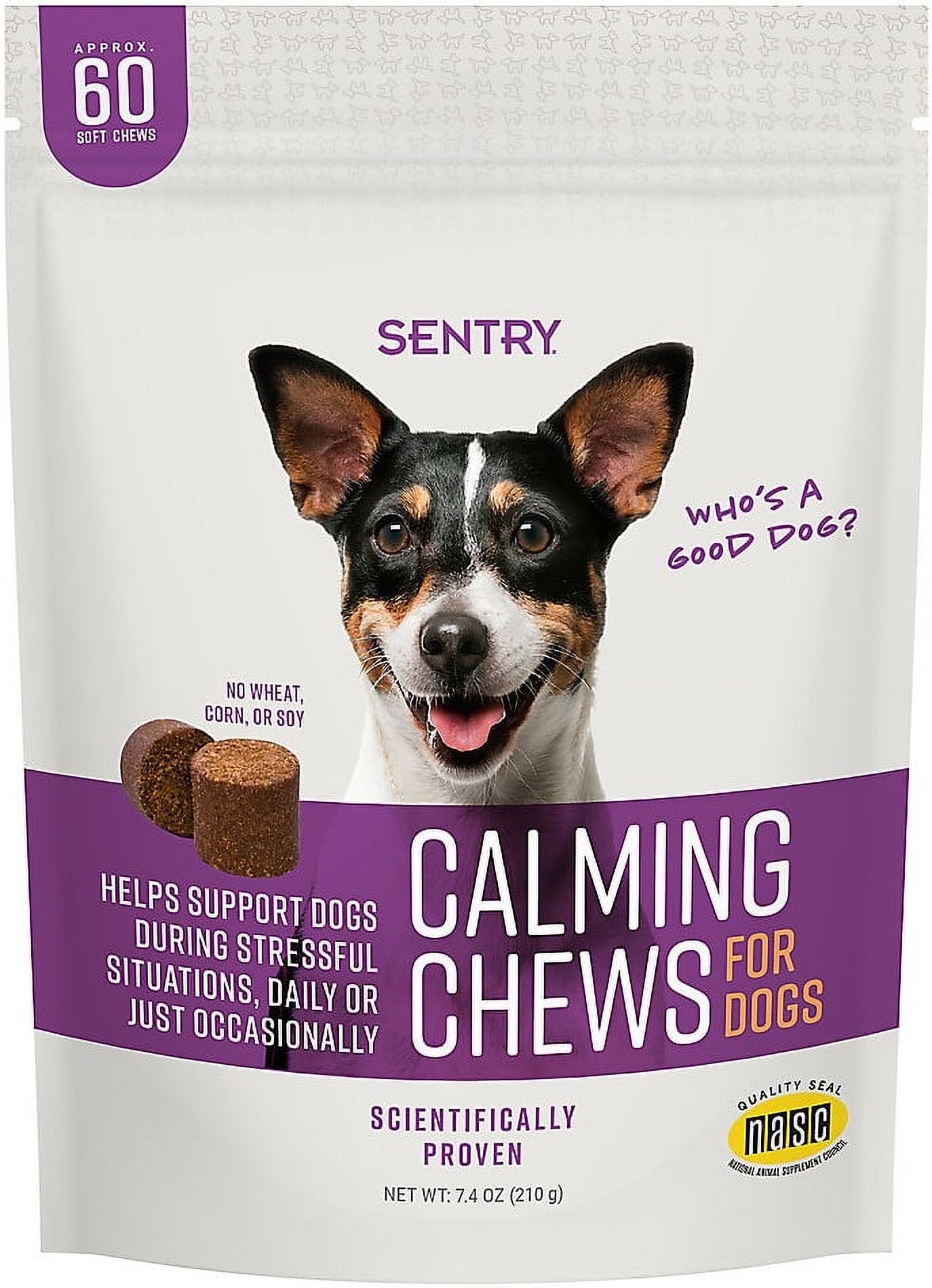 SENTRY Calming Chews for Dogs, 60 Count - image 1 of 8