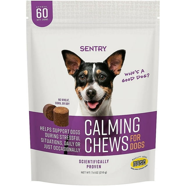 SENTRY Calming Chews for Dogs, 60 Count