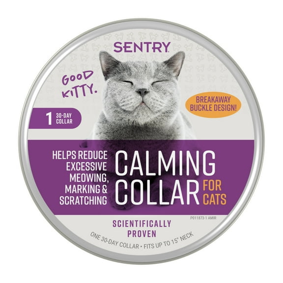 SENTRY Calming Collar for Cats and Kittens, One 30-Day Release Collar