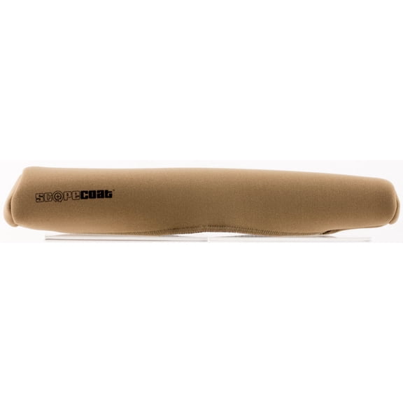 SENTRY SCOPECOAT STANDARD SCOPE COVER 12.5"X50MM LARGE SLIP ON NEOPRENE/NYLON LAMINATE COYOTE BROWN