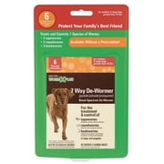 SENTRY Worm X Plus 7 Way De-Wormer Large Dog 6ct