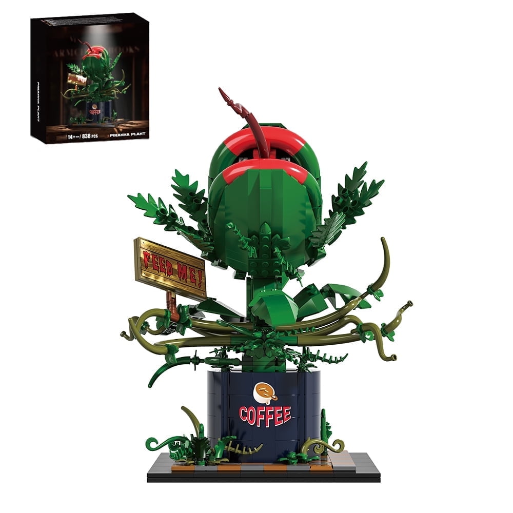 SENVOBK Audrey II Building Block Kit Cannibal Flower Building Blocks Toys Little Shop of Horrors Cannibal for Tv Fans Birthday Christmas Gift