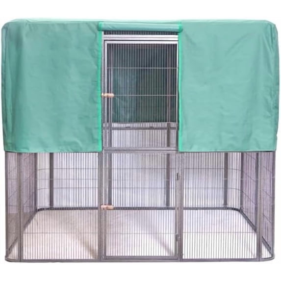 SENY Waterproof Night Cover for Large Walk-in Bird Aviary Cage. (Green Cover Only)