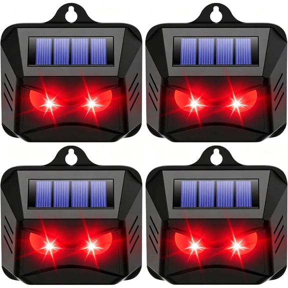 SENYUM 8 Pack Upgraded Coyote Deterrent Solar Predator Eyes Animal Deterrent Outdoor Predator Light Repellent for Deer Fox Raccoon Skunk, Night Sentry for Chicken Coop, Garden, Yard & Farm Protecti