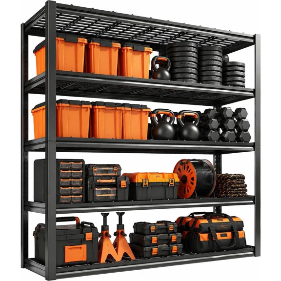 SENYUM Upgrade Garage Shelving 3000 LBS Adjustable Metal Storage Shelves | Garage Shelving Unit, Boltless Rack for Garage Kitchen Pantry Basement Warehouse Bedroom