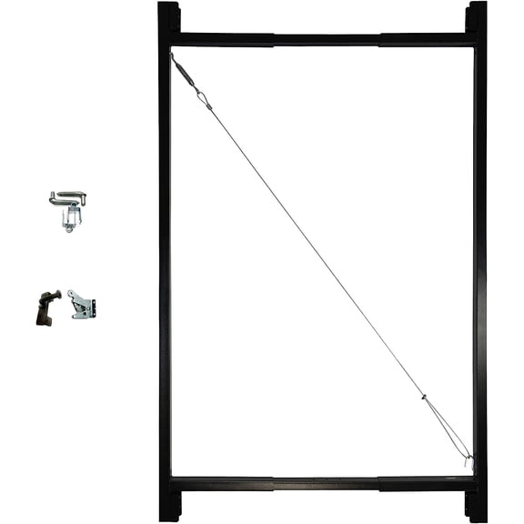 SENYUM Upgrade Medium - Wide Corrosion Resisting Steel Full-Frame Anti-Sag Fence Gate Kit Fits Openings of 36" - 72"