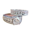 thumbnail image 1 of SEPARQI 2pcs His and Hers Wedding Ring Sets Couples Engagement Rings Women and Men 925 Sterling Silver AAA Cubic Zirconia Rings Suit, 1 of 8