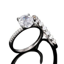 SEPARQI 2pcs His and Hers Wedding Ring Sets Couples Engagement Rings Women and Men 925 Sterling Silver AAA Cubic Zirconia Simple Love Personality Ring Set