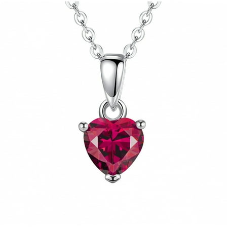 SEPARQI 925 Sterling Silver Heart Necklace for Women Clavicle Chain