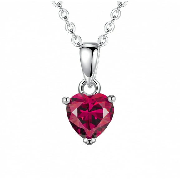 SEPARQI 925 Sterling Silver Heart Necklace for Women Clavicle Chain