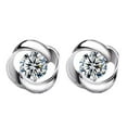 thumbnail image 1 of SEPARQI  925 Sterling Silver Stud Earrings Birth Cubic Zircon Fashion Jewelry For Women, 1 of 5