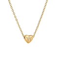 thumbnail image 1 of SEPARQI Jewelry Initial Pendant Necklace for Men Womens, 18K Gold Plated Full Heart Letter Capital Necklace Alphabets from A-Z Figaro Chain Necklaceins, 1 of 6
