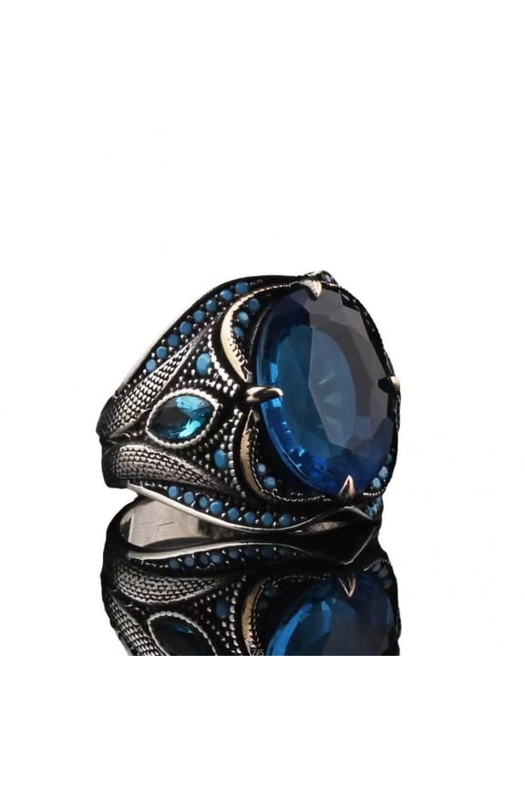 Titanium Mens CZ Wedding Band Engagement Ring Comfort Fit Statement Jewelry With White Gift Box Packaging