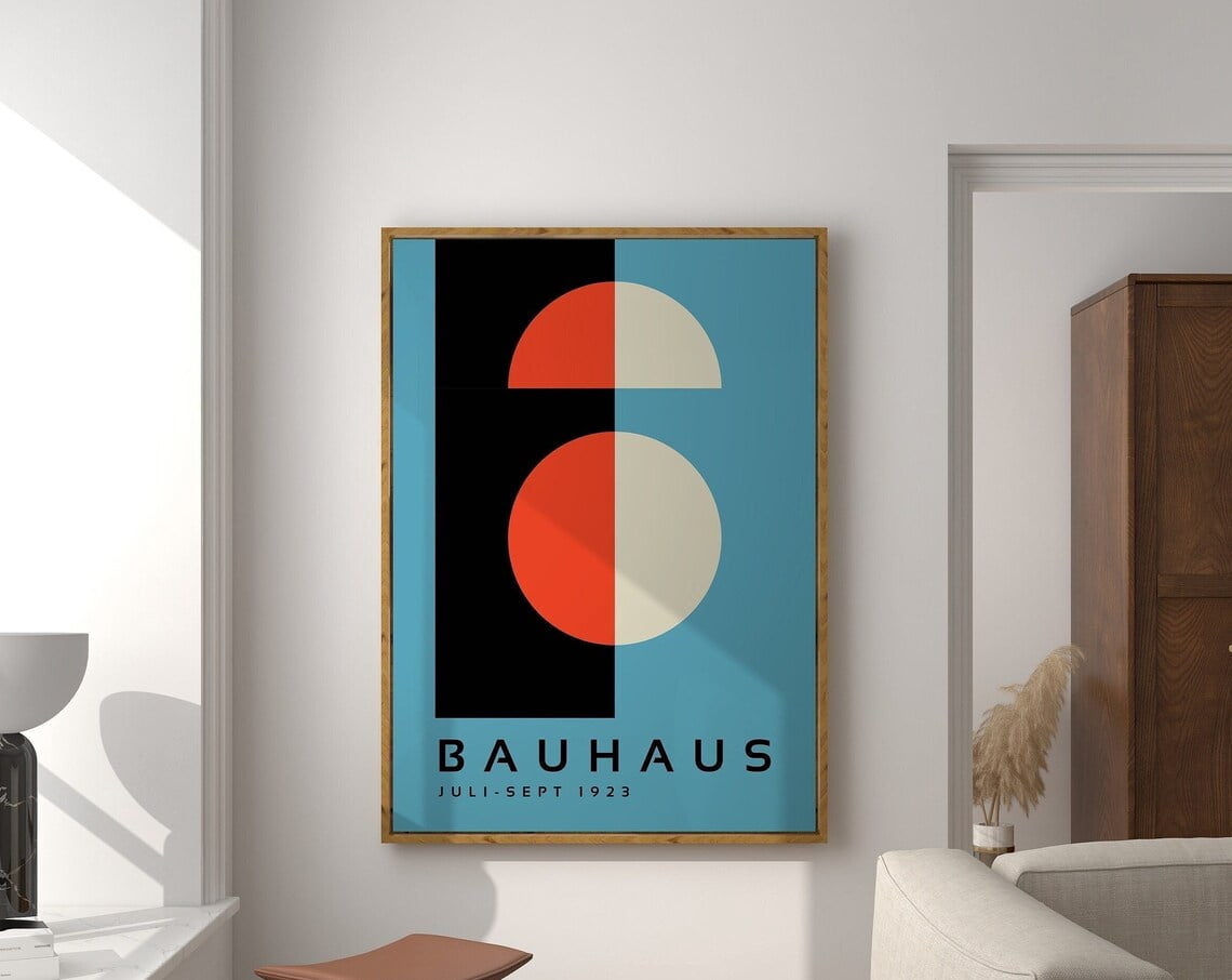 SEPT Bauhaus Geometric Printable Wall Art, Bauhaus Exhibition Poster ...