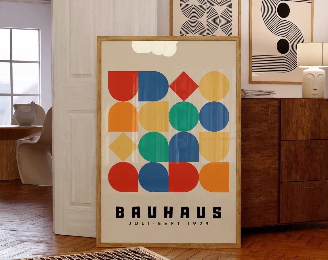 SEPT Bauhaus Printable Wall Art, Mid Century Modern Print, Minimalist ...