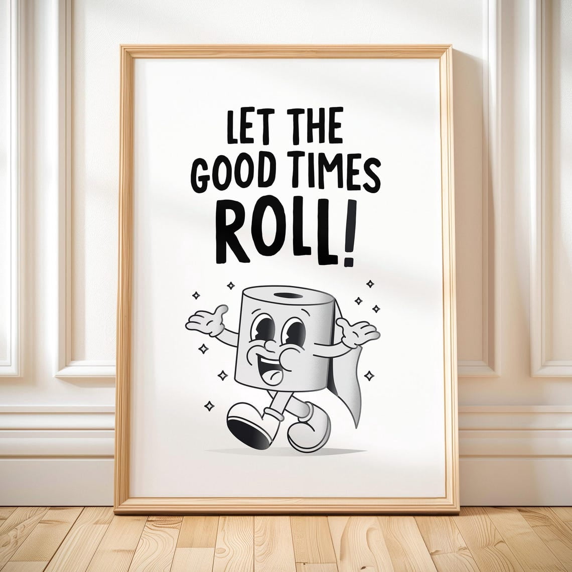 SEPT Funny Printable Toilet Wall Art Let The Good Times Roll Print ...