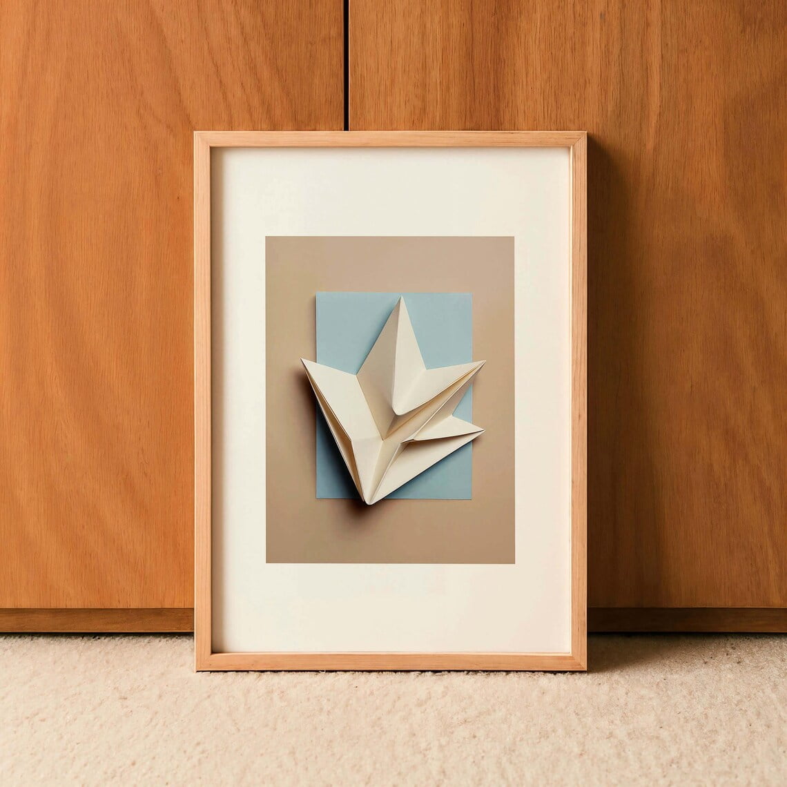 SEPT Minimalist Geometric Wall Art Modern Abstract Paper Sculpture ... - Minimalist Geometric Wall Decor For Small Home Office