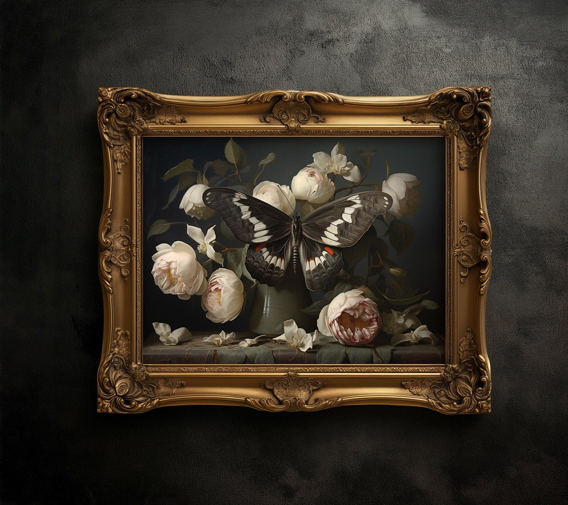 SEPT Nature Art, Black Butterfly, Dark Academia, Gothcore, Instant ...