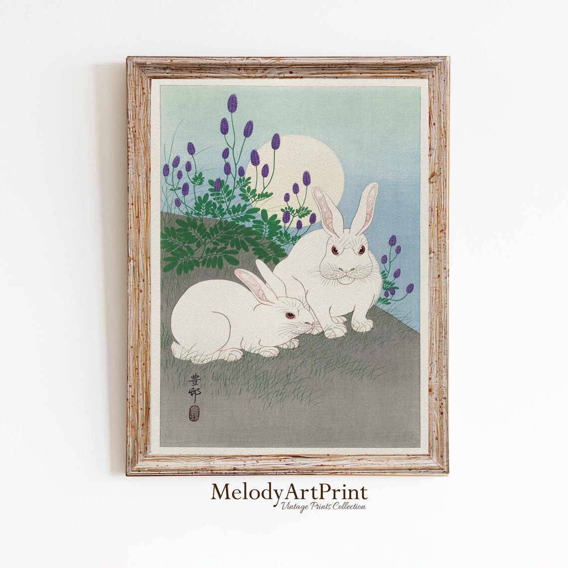Sept Rabbit SEPT Rabbit Japanese Wall Art Print, Asian Poster Printable Art Work ...
