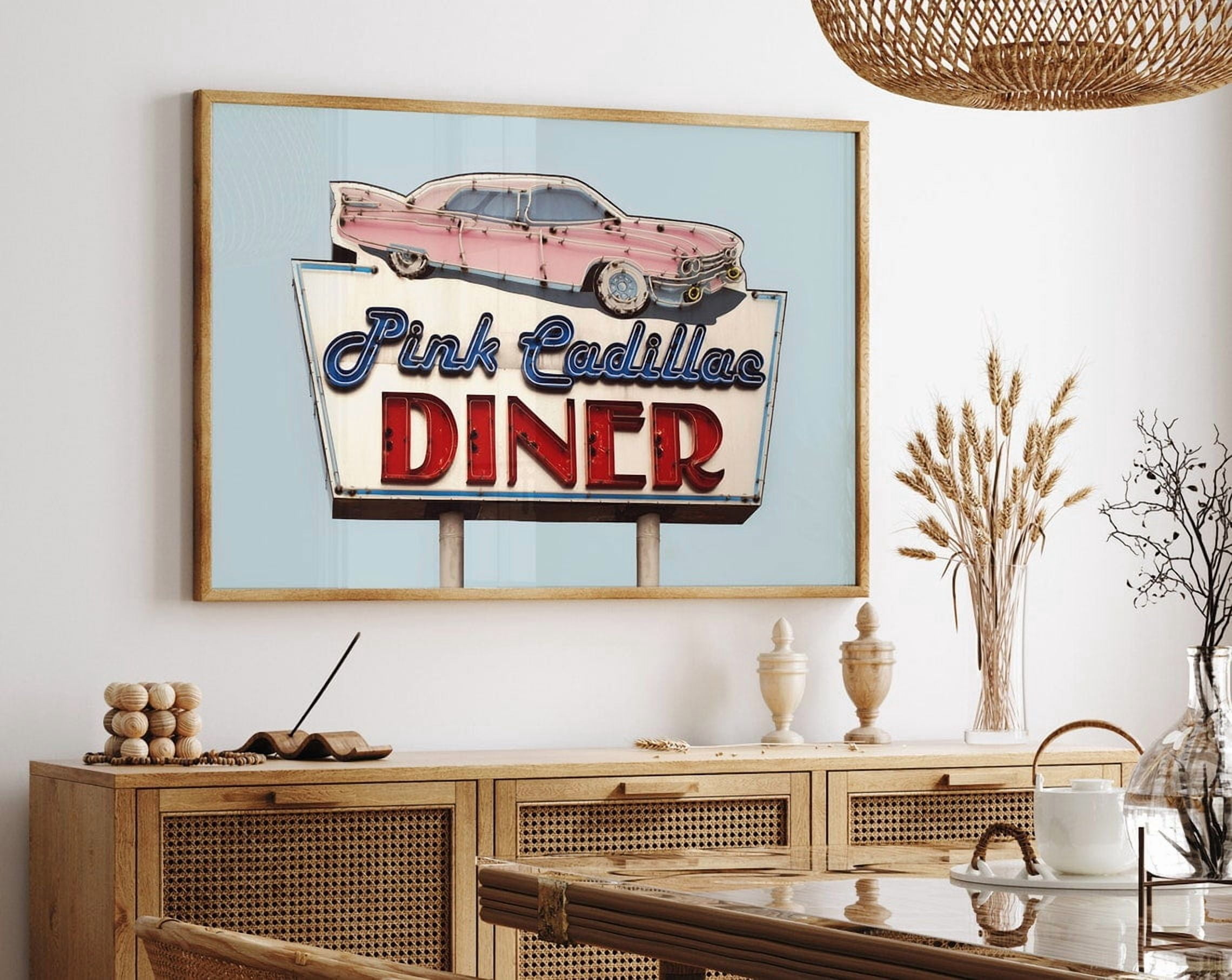 SEPT Retro Diner Sign Print, Mid Century Modern Kitchen Decor ...
