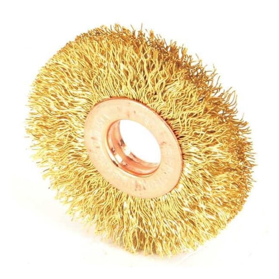 Weiler Crimped Wire Wheel Wire Brush, Arbor, 2" 93832