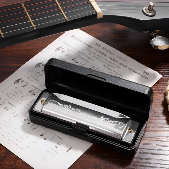 SEPTRIO 10-Hole Harmonica with Precise Tone for Adults And Beginners,Harmonicas for Adults