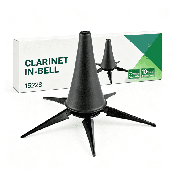 SEPTRIO 15228.000.55 Clarinet In-Bell Portable Stand - Lightweight 5 Leg Folding Base - Fits a and B Clarinets - Stable Secure Base - Professional Grade - Made in Germany - Black
