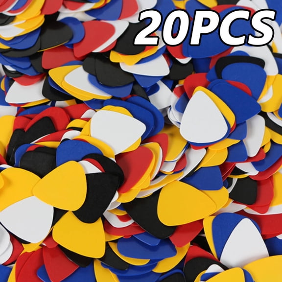 SEPTRIO 2026 New 20Pcs Guitar Picks,Quick Response Guitar Accessories,Stable Guitar Pick for Enhanced Control,Multicolor2