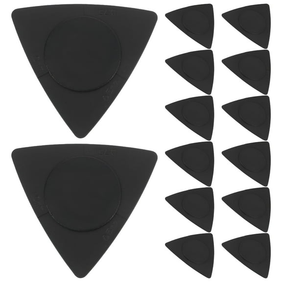 SEPTRIO 2026 New 20Pcs Non-Slip Grip Triangle Guitar Picks,For Guitar,Ukulele,Bass-White