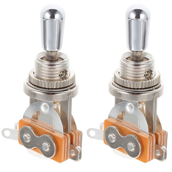 SEPTRIO 2026 New 2Pcs Guitar 3 Way Switch Metal Pickup Selector Toggle Switch Electric Guitar Accessory for Electric Guitars,Music Equipment,Guitar Modifications,Diy Guitar Projects