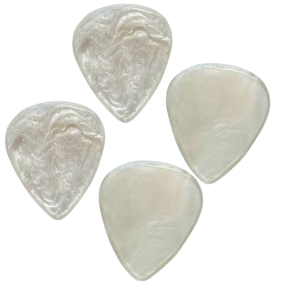 SEPTRIO 2026 New 2Pcs Guitar Picks Comfortable Grip Guitar Accessories Abs Material Shredding Design Guitar Pick for Rock Blues Jazz Pop White