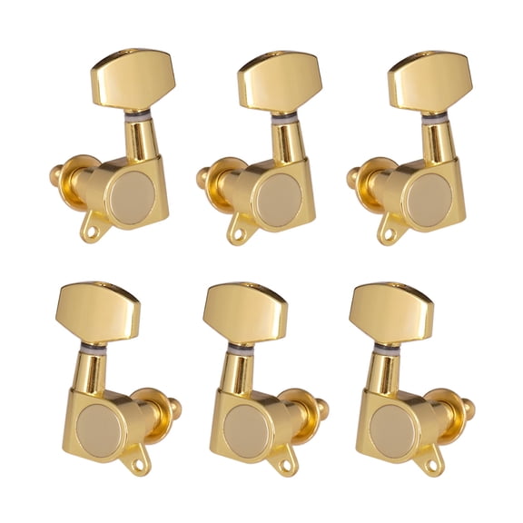 SEPTRIO 2026 New 6Pcs Guitar String Pegs Locking Tuners 3L3R Tuning Pegs String Tuners Electric Acoustic Guitar Tuner Machine Heads Knobs 3 Left 3 Right