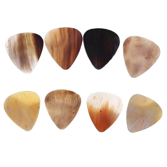 SEPTRIO 2026 New 8Pcs Guitar Picks Plectrums Natural Handcrafted Pick for Electric,Acoustic,Bass Guitar Or Mandolin,Banjo(0.8-1.2Mm in Thickness)