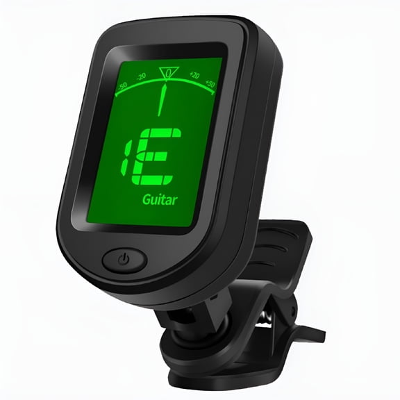 SEPTRIO 2026 New Guitar Tuner Clip on Tuner Digital Electronic Tuner Acoustic with Lcd Display for Guitar Bass Violin Ukulele Beginner for Practice,Lesson,Performance,Studio,Travel,Black