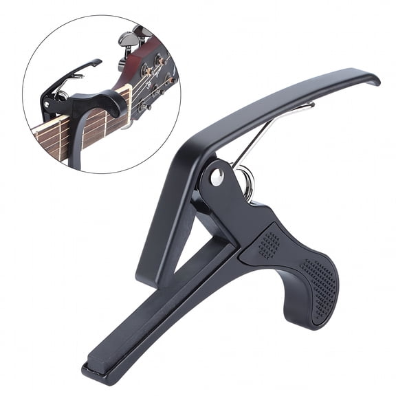 SEPTRIO 2026 New Heavy Duty Tuner Capo Guitar Capo Professional Instrument Capo for Guitar Ukulele for Acoustic,Electric,Bass(Black)