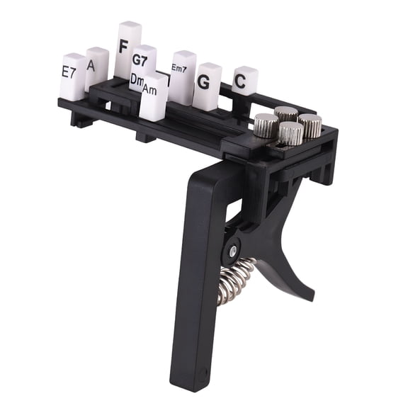 SEPTRIO 2026 New One-Key Ukulele Chord Trainer Uke Chord Learning Assisted Tool Ukelele Chord Practice Tool 9 Chords for Ukulele Beginners