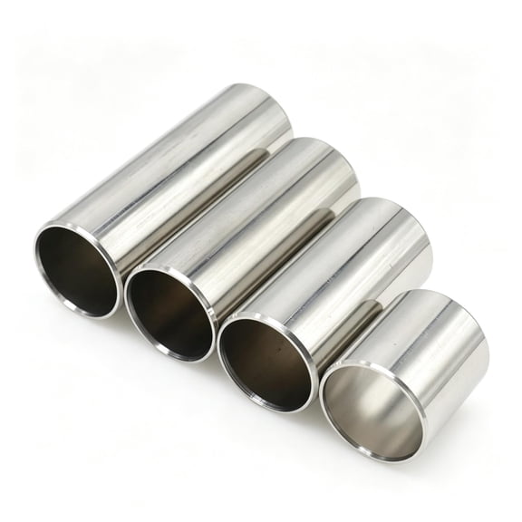 SEPTRIO 4Pcs Guitar Slides Set,4 Sizes Guitar Slide 1.1/2/2.36/2.75Inch,Stainless Steel Guitar Slides for Acoustic Electric Bass Guitar