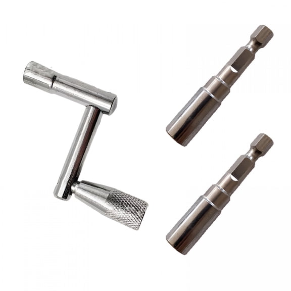 SEPTRIO Drum Key Drill Bit Drum Tuning Key 3Pcs Drum Key Percussion Tuner Tool for Drum Accessories